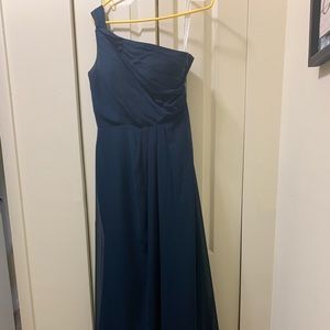 Azazie Carissa Navy bridesmaid dress